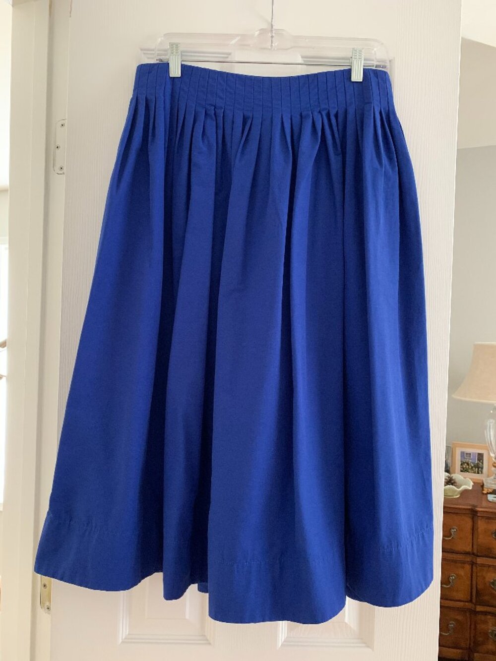Banana Republic Royal Blue Full A-Line Skirt